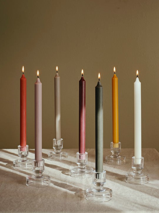 ECO Taper Candle Wine Berry Set of 4