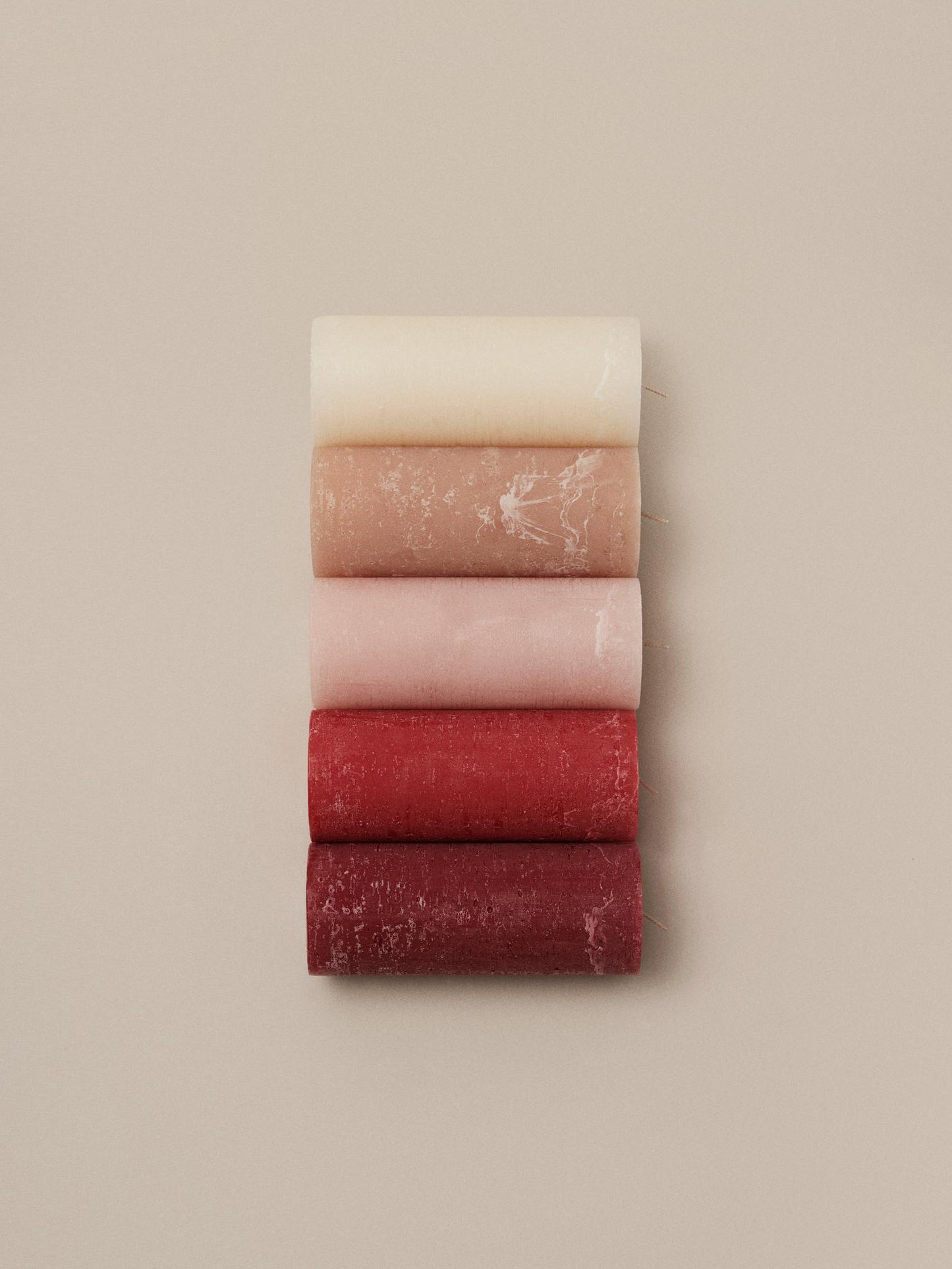 Rustic Pilar Candle Dusty Pink XXL