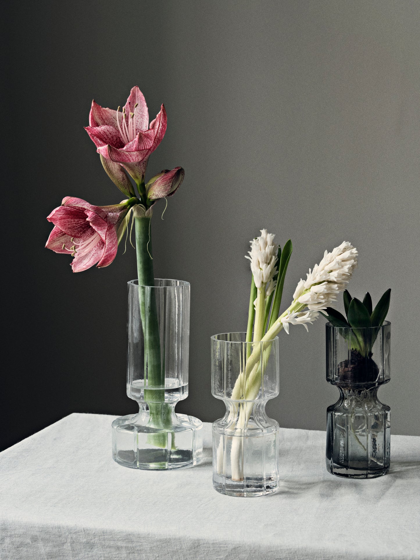 HYACINT Vase Grey Small