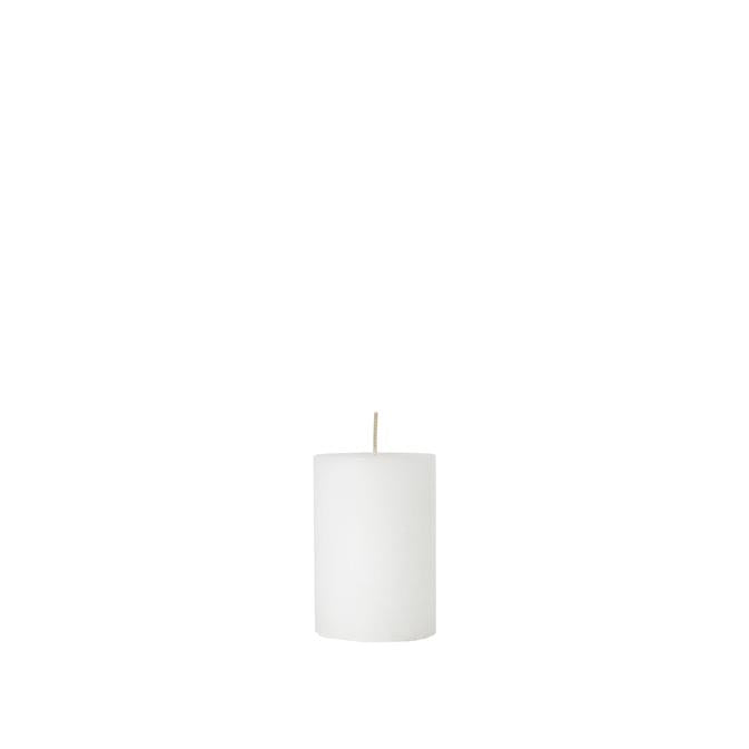 Rustic Pilar Candle Pure White Small