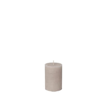 Rustic Pilar Candle Linen Small