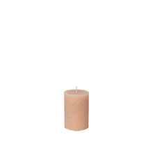 Rustic Pilar Candle Walnut Small