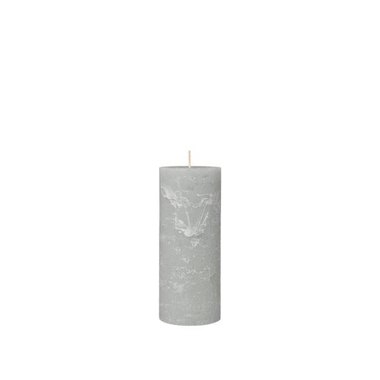 Rustic Pilar Candle Rainy Day Grey XL