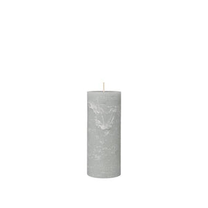 Rustic Pilar Candle Rainy Day Grey XL