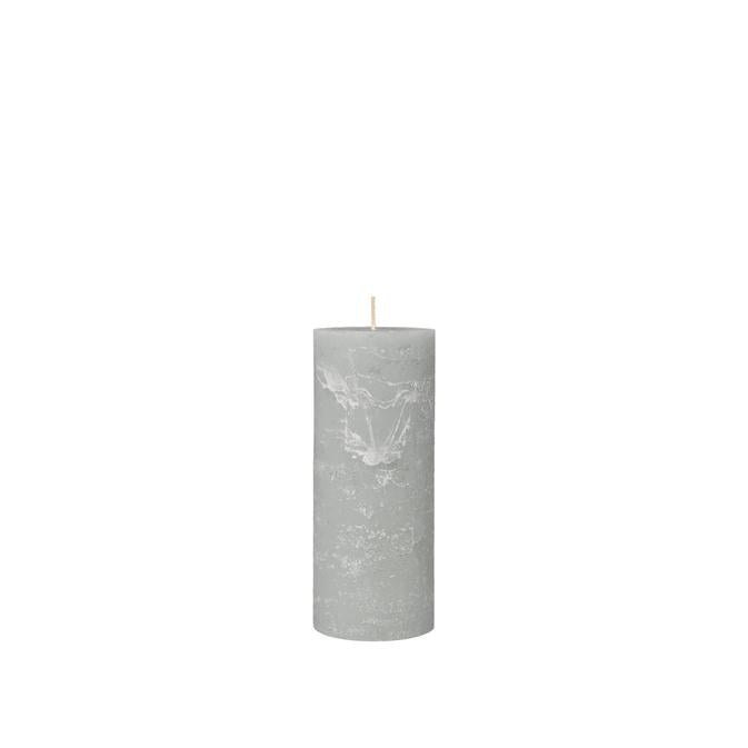 Rustic Pilar Candle Rainy Day Grey XL