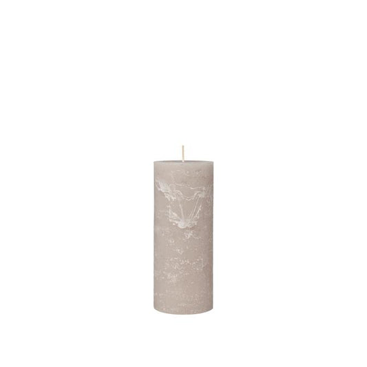 Rustic Pilar Candle Linen XL