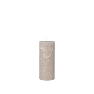 Rustic Pilar Candle Linen XL