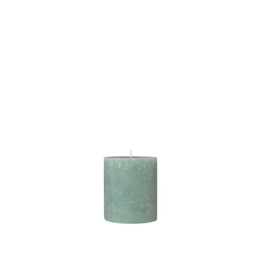 Rustic Pilar Candle Sea Green Large