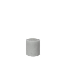 Rustic Pilar Candle Rainy Day Grey Large