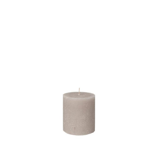 Rustic Pilar Candle Linen Large