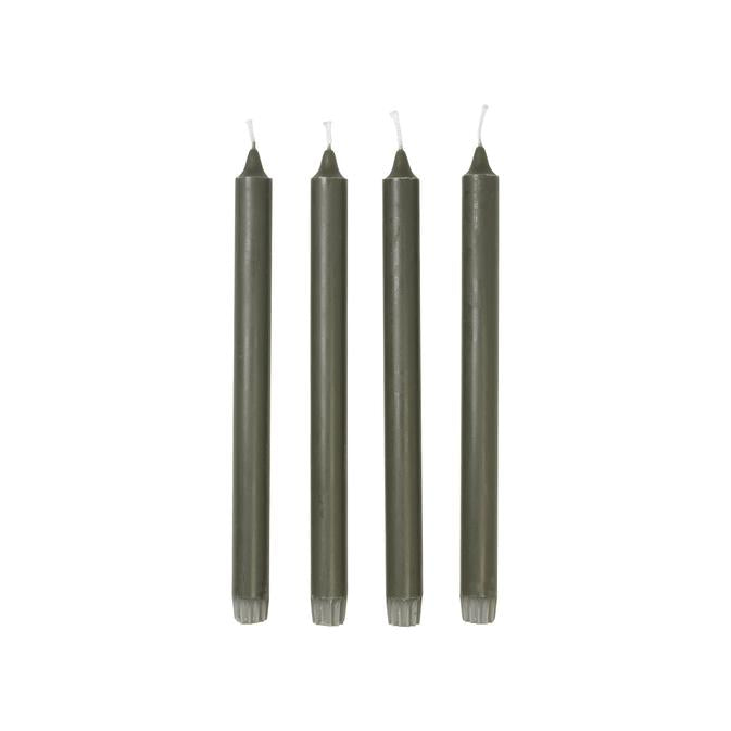 ECO Taper Candle Grape Leaf Set of 4