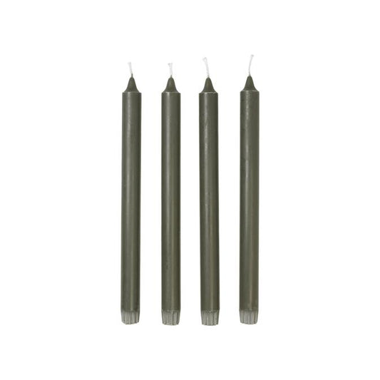 ECO Taper Candle Grape Leaf Set of 4