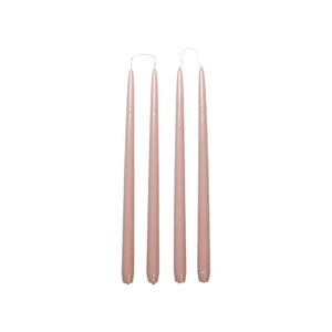 SMOOTH TAPER Glossy Candle Mauve Pink