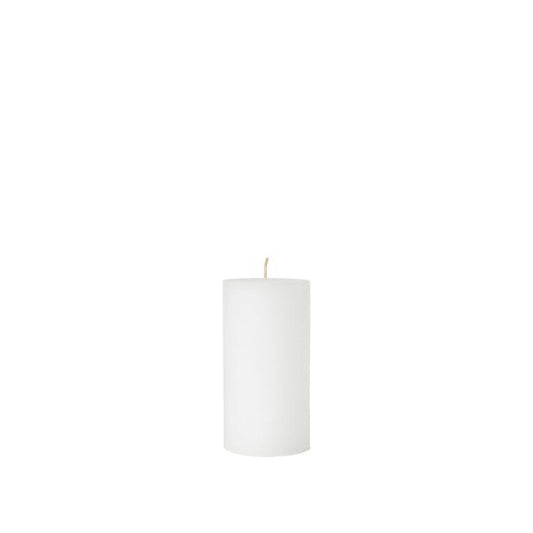 Rustic Pilar Candle Pure White Medium