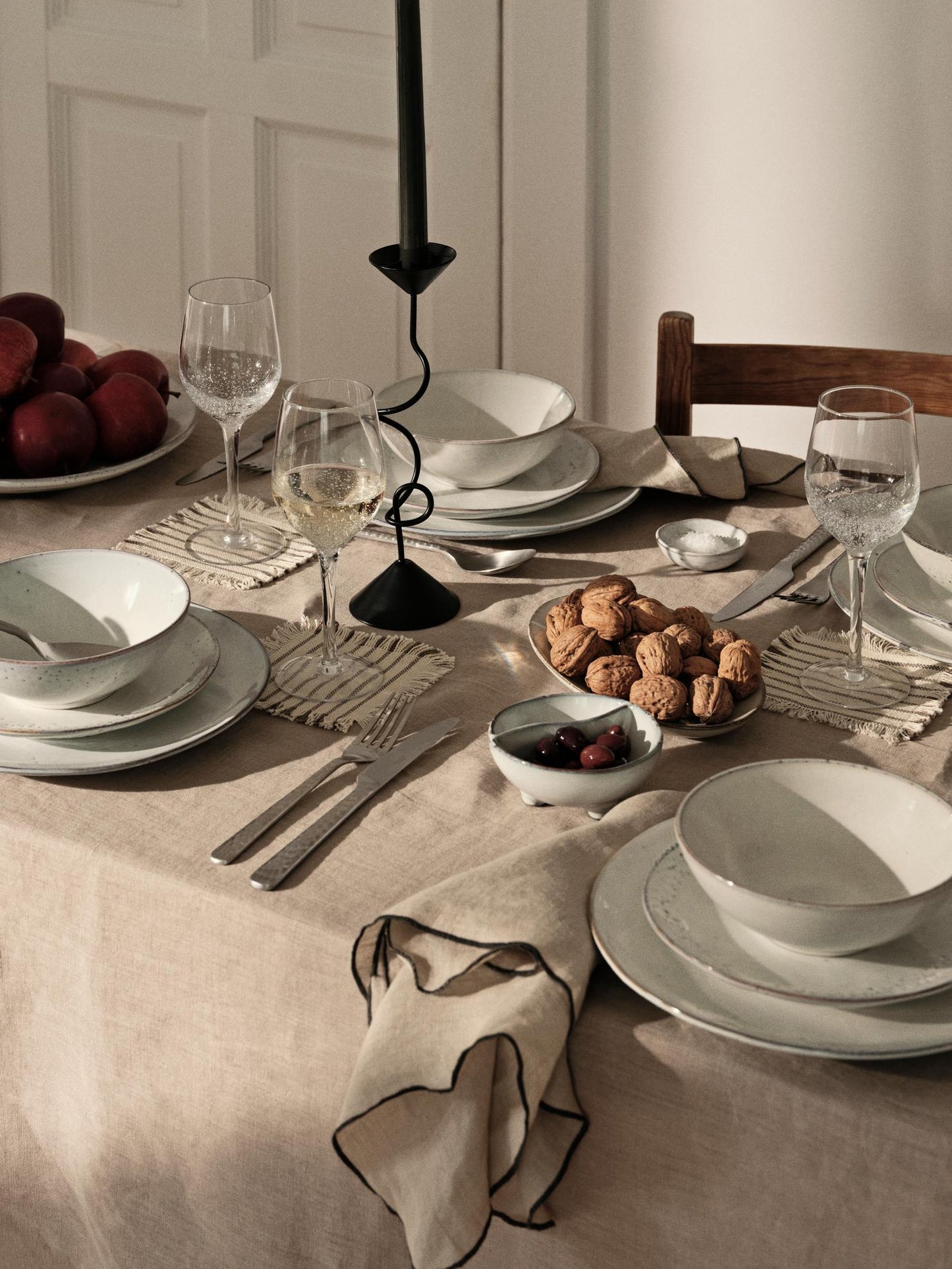 NORDIC SAND Pasta Plate