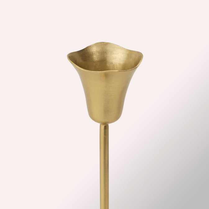 RIA Candle Holder Brass Large