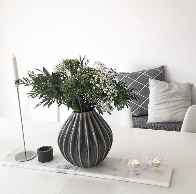 WIDE Vase Large Smoke